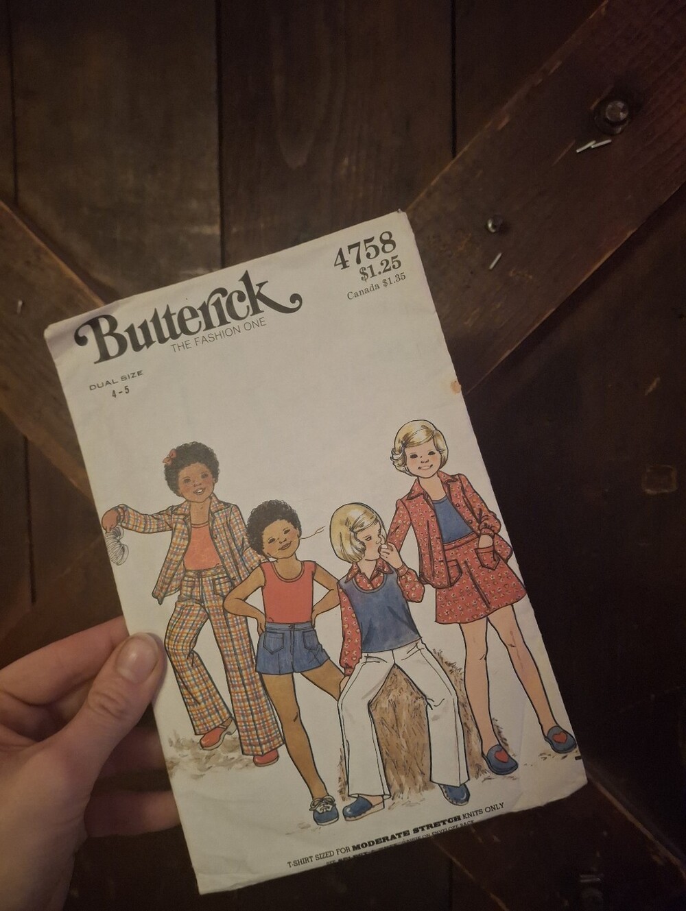 Butterick Kids' Skorts and Shorts Pattern in Red and Blue